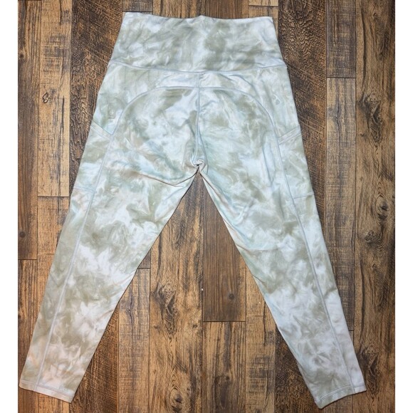 Aerie Offline Women’s‎ High Rise Leggings Green Tie Dye Size Medium - Picture 2 of 6